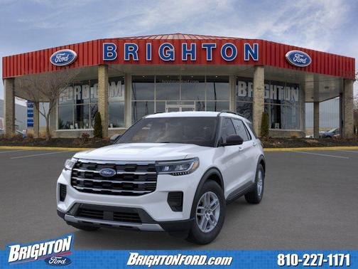 Space White Metallic 2026 Ford Explorer Active