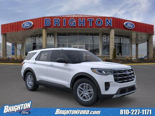 Space White Metallic 2026 Ford Explorer Active