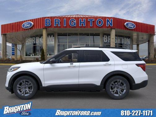 Star White Metallic Tri-Coat 2026 Ford Explorer Active