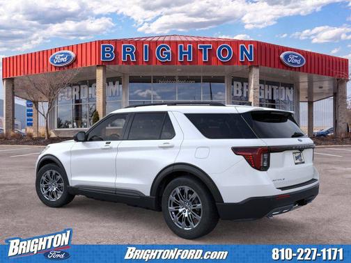 Star White Metallic Tri-Coat 2026 Ford Explorer Active