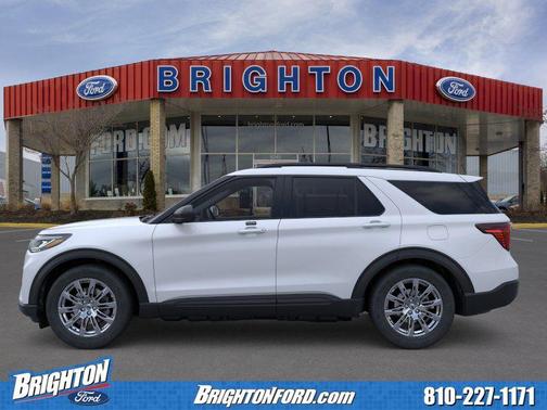 Space White Metallic 2026 Ford Explorer Active (200A)