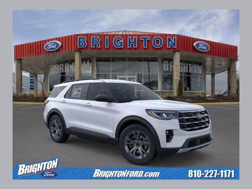 Space White Metallic 2026 Ford Explorer Active