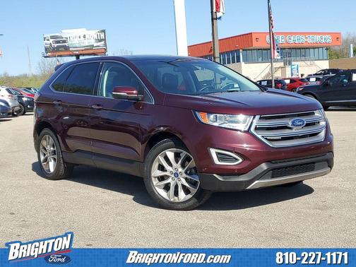 Burgundy Velvet Metallic Tinted Clearcoat 2018 Ford Edge Titanium