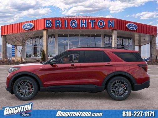 Rapid Red Metallic Tinted Clearcoat 2026 Ford Explorer ST-Line
