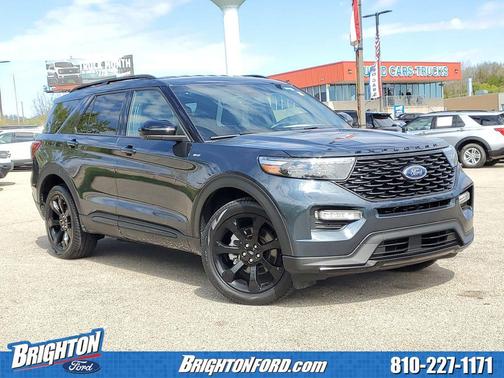 Blue Metallic 2023 Ford Explorer ST-Line