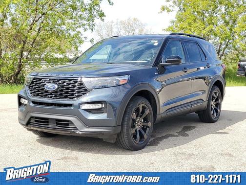 Blue Metallic 2023 Ford Explorer ST-Line