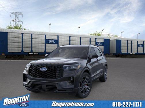 Agate Black Metallic 2026 Ford Explorer ST-Line