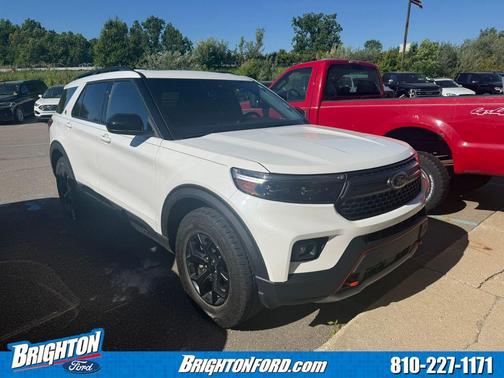 Star White Metallic Tri-Coat 2024 Ford Explorer Timberline
