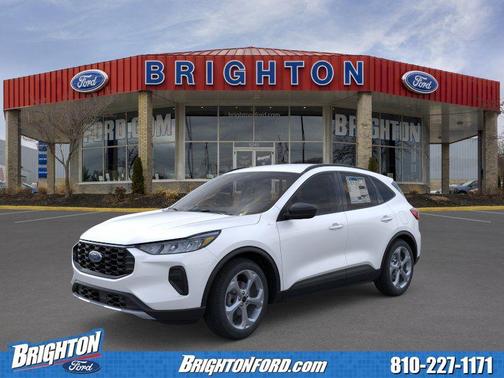 star white metallic tri-coat 2026 Ford Escape ST-Line