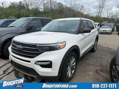 Star White Metallic Tri-Coat 2020 Ford Explorer XLT