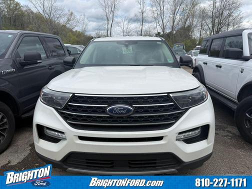 Star White Metallic Tri-Coat 2020 Ford Explorer XLT