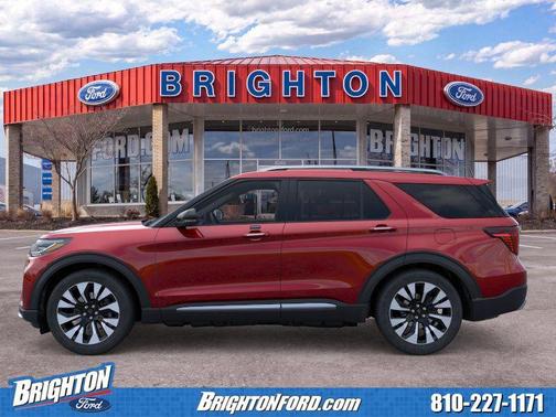 Rapid Red Metallic Tinted Clearcoat 2026 Ford Explorer Platinum