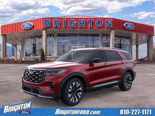 Rapid Red Metallic Tinted Clearcoat 2026 Ford Explorer Platinum