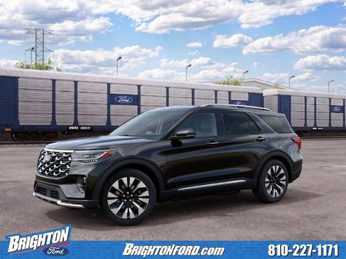 Agate Black Metallic 2027 Ford Explorer Platinum