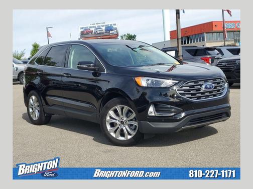 Black Metallic 2024 Ford Edge Titanium