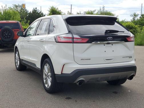 Star White Metallic Tri-Coat 2020 Ford Edge Titanium