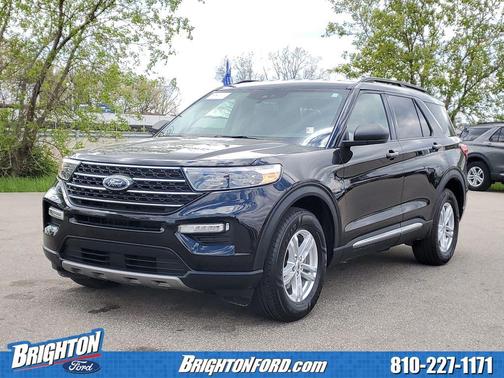 Agate Black Metallic 2023 Ford Explorer XLT