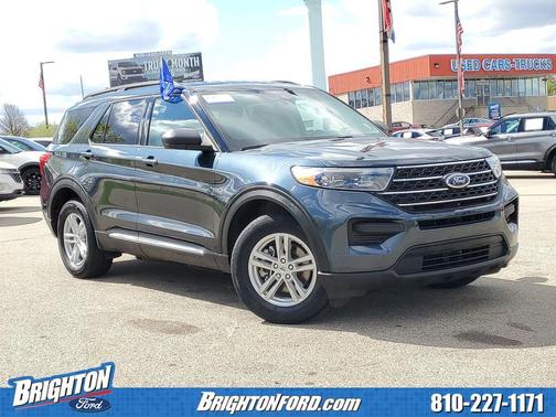 Blue Metallic 2024 Ford Explorer XLT