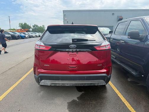 Red Metallic 2023 Ford Edge SEL