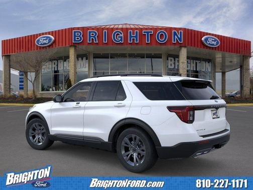 Star White Metallic Tri-Coat 2026 Ford Explorer Active