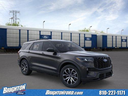 Agate Black Metallic 2026 Ford Explorer ST-Line