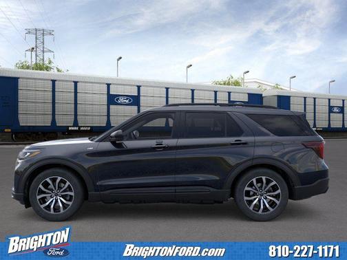 Agate Black Metallic 2026 Ford Explorer ST-Line