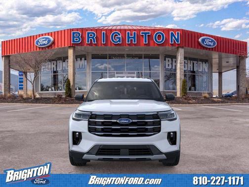 Space White Metallic 2026 Ford Explorer Active