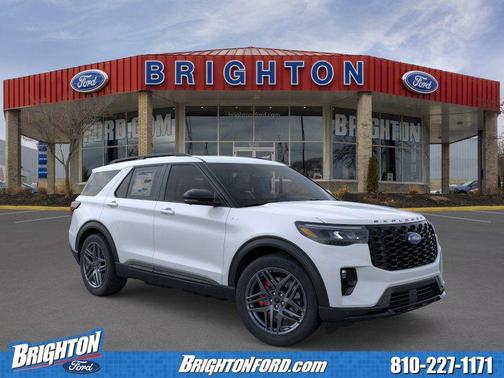 Space White Metallic 2026 Ford Explorer ST-Line
