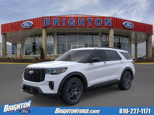 Space White Metallic 2026 Ford Explorer ST-Line