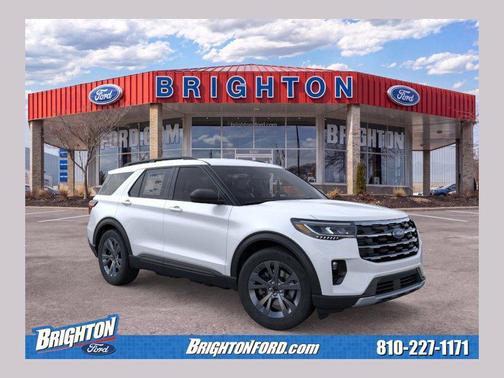 Star White Metallic Tri-Coat 2026 Ford Explorer Active