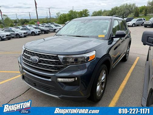 Blue Metallic 2023 Ford Explorer XLT