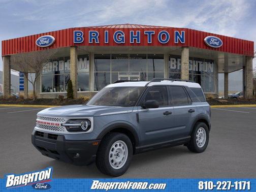 Azure Gray Metallic Tri-Coat 2026 Ford Bronco Sport Heritage