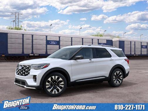 Star White Metallic Tri-Coat 2027 Ford Explorer Platinum