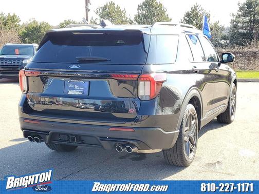 Agate Black Metallic 2025 Ford Explorer ST