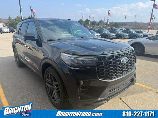 Agate Black Metallic 2025 Ford Explorer ST
