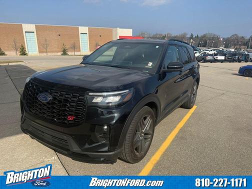Agate Black Metallic 2025 Ford Explorer ST