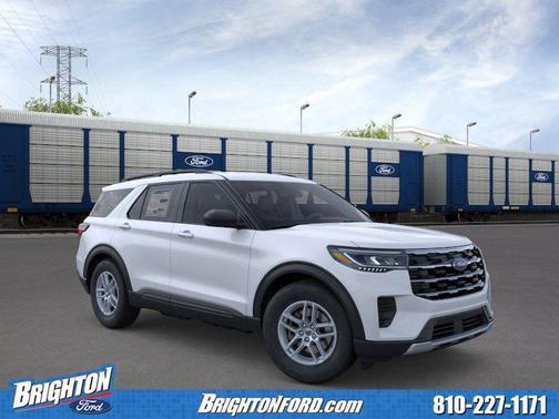 Space White Metallic 2026 Ford Explorer Active