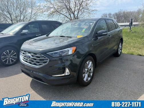 Forged Green Metallic 2023 Ford Edge Titanium