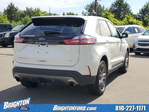 Star White Metallic Tri-Coat 2024 Ford Edge Titanium