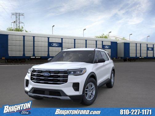 Star White Metallic Tri-Coat 2026 Ford Explorer Active