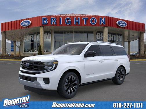 Star White Metallic Tri-Coat 2026 Ford Expedition Platinum