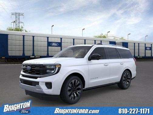 Star White Metallic Tri-Coat 2026 Ford Expedition Platinum