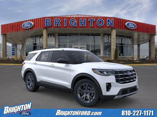 Star White Metallic Tri-Coat 2026 Ford Explorer Active