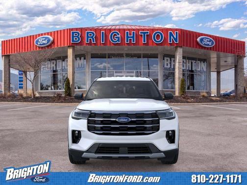 Star White Metallic Tri-Coat 2026 Ford Explorer Active