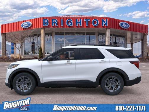 Star White Metallic Tri-Coat 2026 Ford Explorer Active