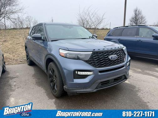Blue 2021 Ford Explorer ST