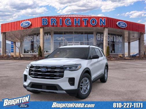 Space White Metallic 2026 Ford Explorer Active
