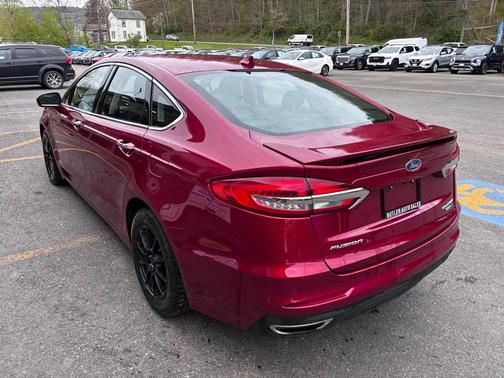 Red 2019 Ford Fusion Titanium