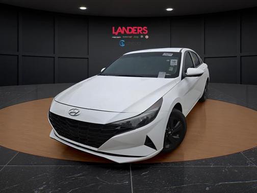 Lunar White 2023 Hyundai ELANTRA HEV Blue