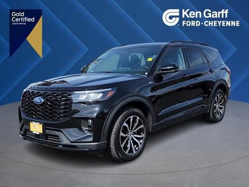 AGATE BLACK METALLIC 2025 Ford Explorer ST-LINE